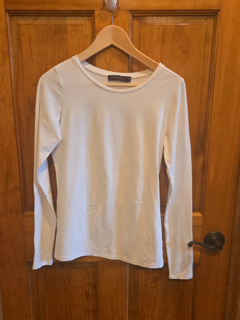 The Limited Long Sleeve Crewneck Top - Cream